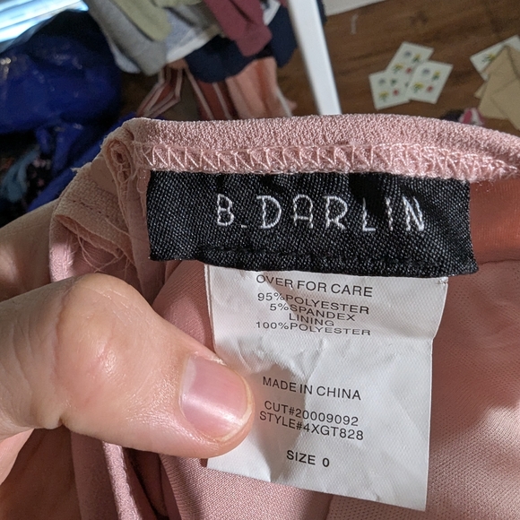 Elegant Pink Sleeveless Dress Size 0 - Picture 8 of 8